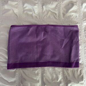 Forever 21 Purple Ribbed Tube Top